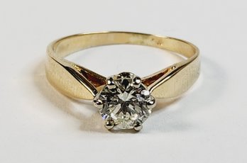 Gorgeous.. 14k Yellow Gold 3/4 Carat Diamond Ring