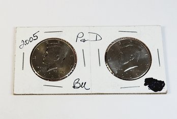 2005 P And D Uncirculated Kennedy Half Dollars