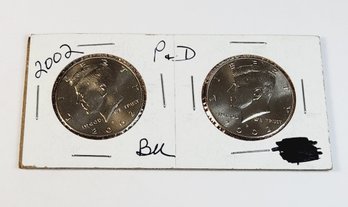 2001 P And D Uncirculated Kennedy Half Dollars