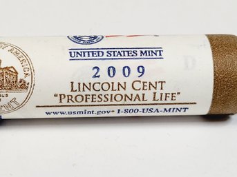 2009-D UNC Roll Lincoln Penny' Professional Life' Denver Mint