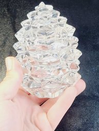 Tiffany & Co Crystal Pinecone Trinket Box / Jar