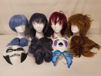 Colorful Costume Wigs & Masks