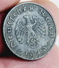 WW  II ........ 1940 A  Germany 10 Reichspfennig Nazi 3rd Reich Coin