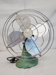 Vintage 1950s Eskimo Desk Fan Turquoise