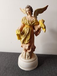 Milano Porcelain Sculpture By Eda Mann 1982 Angel Music Box