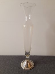 Sterling Weighted Duchin Creation Glass Vase