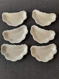 Semi Porcelain Crescent Dish Set Of 6