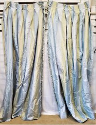 Exquisite Silk Handmade Window Curtain Drapes 30 X 86, 4 Sets