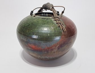 Raku Vase By J Brandt