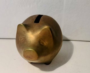 Small Brass Piggy Bank