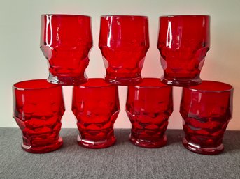 Viking Georgian Ruby Drinking Glasses