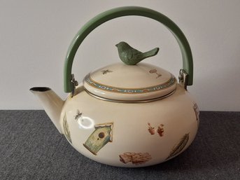 Bird House Decorated Tea Kettle