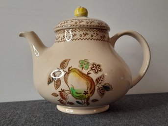 Staffordshire Old Granite Johnson Bros Fruit Sampler Tea Pot #5