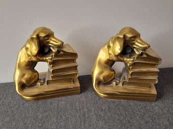 Naughty Dachshunds Mid-century Bookends By PM Craftsman