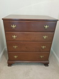Hardwood Dresser - 3 Drawers And Top Fold Out - 32x20x38H