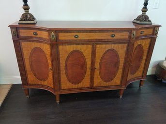 Beautiful Ethan Allen Sideboard - 3 Drawers, Side Cabinets With Shelf