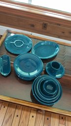 Fiesta Ware Pieces  Green Ceramic - Miscellaneous Pieces (22 Total)