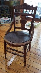 Cool Vintage Wood Side Chair  36Hx18x18