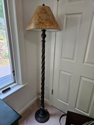 Wood Floor Lamp With Shade  65'H
