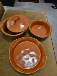 Lot Of 3 Ceramic Cookware Dishes  Rachel Ray
