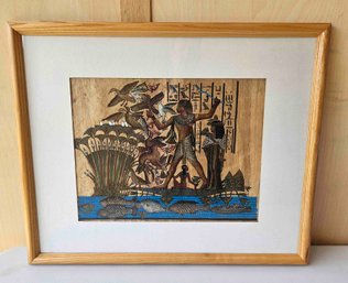 Papyrus Paper With Ink And Pen Egyptian Art
