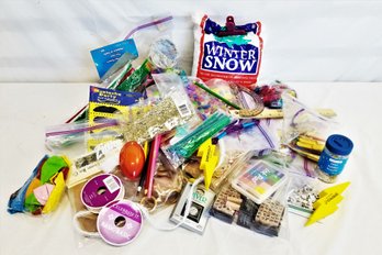 Large Assortment Of Miscellaneous Craft, Art And Jewelry Supplies