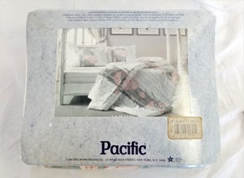 Vintage Pacifica Full Size No Iron Percale Sheet Set NOS