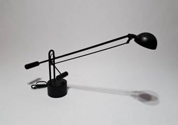 1980s Black Metal Arm Desk Lamp