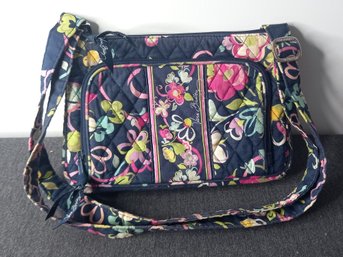 Vera Bradley Blue And Pink Floral Purse #5