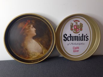 Beer Advertising Tin Trays