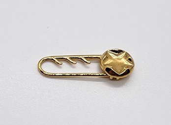 Yellow Gold Over Sterling Silver Brooch