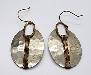 Vintage Mexico Alpaca Earrings