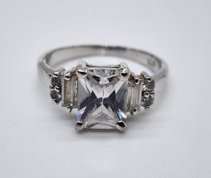 Vintage Sterling Silver Ring With CZ