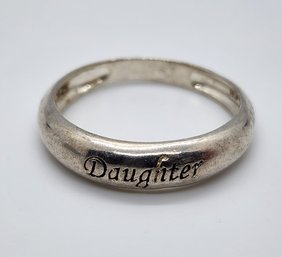 Vintage Sterling Silver Daughter Ring