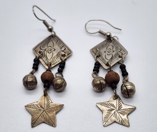 Vintage Mexico Alpaca Silver Earrings