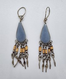 Vintage Mexico Alpaca Silver Earrings