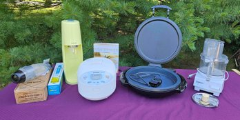 Electric Pizza Maker, Rice Cooker And Cook Book, Soda Stream And Cuisinart Food Processor