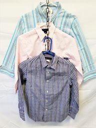 Children's Button Down Long Sleeve Shirts:  Lord/taylor, Lacoste, Crew Cuts Sizes 10-12