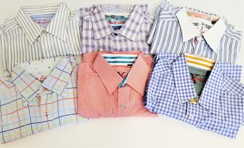 Men's Robert Graham Long Sleeve Button Down Dress Shirts (LOT 1)