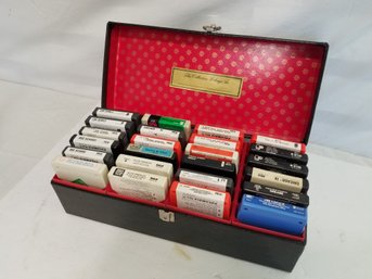 Vintage 8-track Tape Carrying Case With 8-track Tapes #2