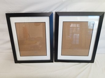 Two Medium-sized Glass Picture Frames  16 X 20'