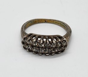 Vintage CZ Sterling Silver Ring