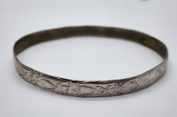 Vintage Sterling Silver Bangle Bracelet