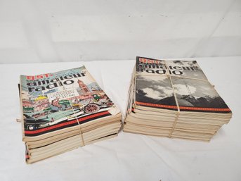 Vintage Lot Of QST Amateur Radio Magazine Back Issues-1950s-1970s- Assorted Years (Lot F)