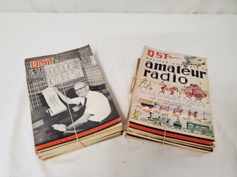 Vintage Lot Of QST Amateur Radio Magazine Back Issues-1940 & 1960s - Assorted Years (Lot I)