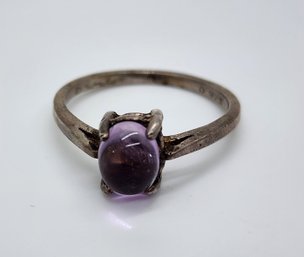 Vintage Amethyst Ring In Sterling