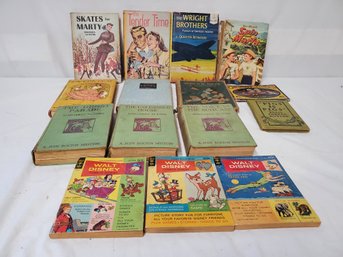 Mixed Lot Of Twelve Vintage Books-judy Bolton Mysteries, Spin & Marty & More (Lot K)