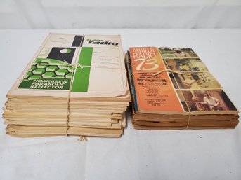 Vintage Lot Of Assorted Amateur HAM Radio Magazine Back Issues-1960s - Assorted Years (Lot L)