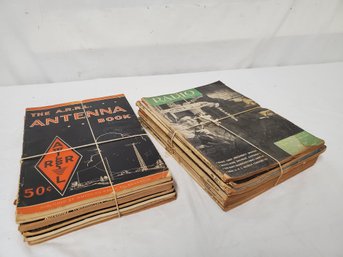 Vintage Lot Of Assorted Amateur HAM Radio Magazine Back Issues-1930s & 1960s - Assorted Years (Lot M)