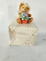 Cherished Teddies Porcelain Figurine ( Violet)